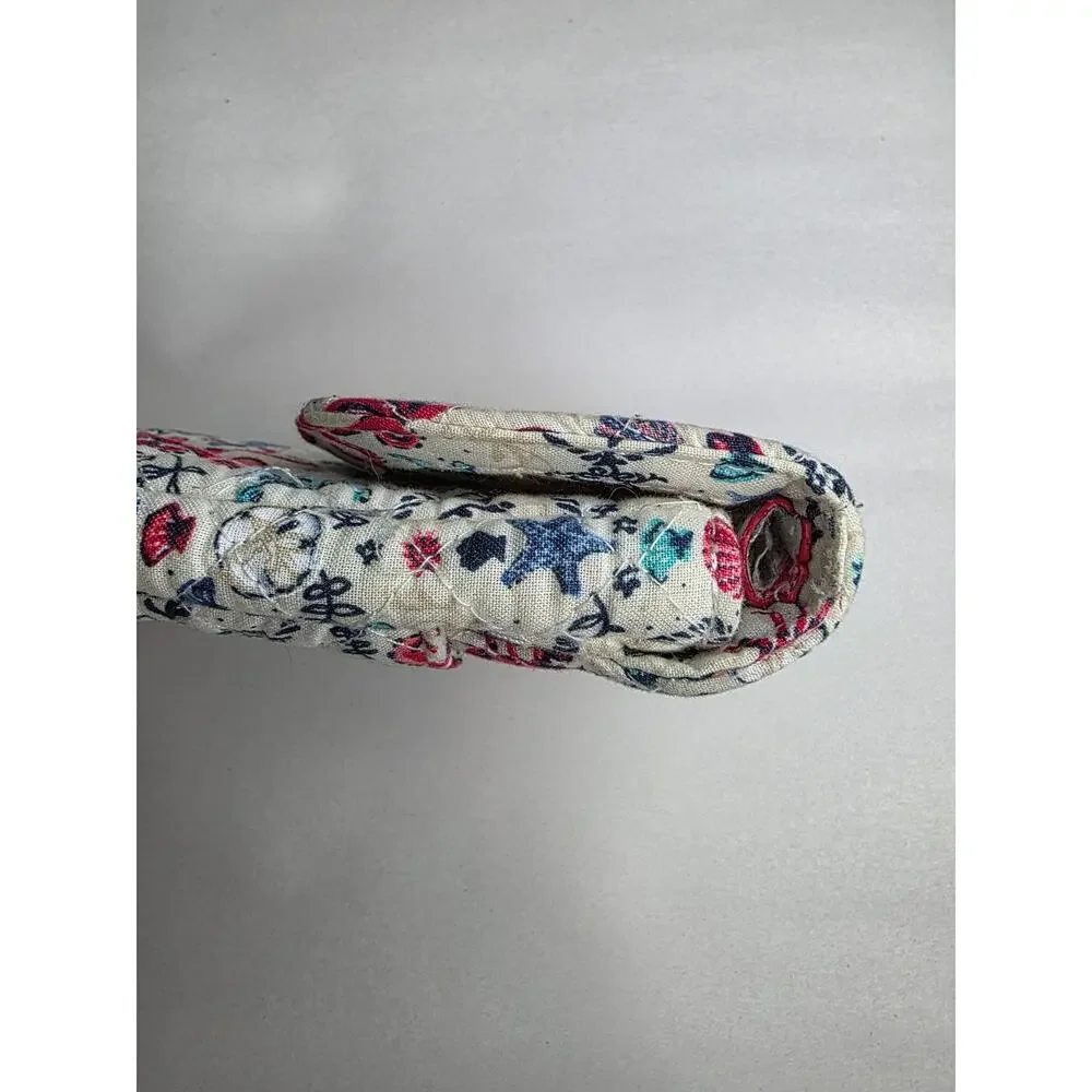 Vera Bradley Quilted Nautical Sea Life Case Pouch Snap Closure.Marinecore.